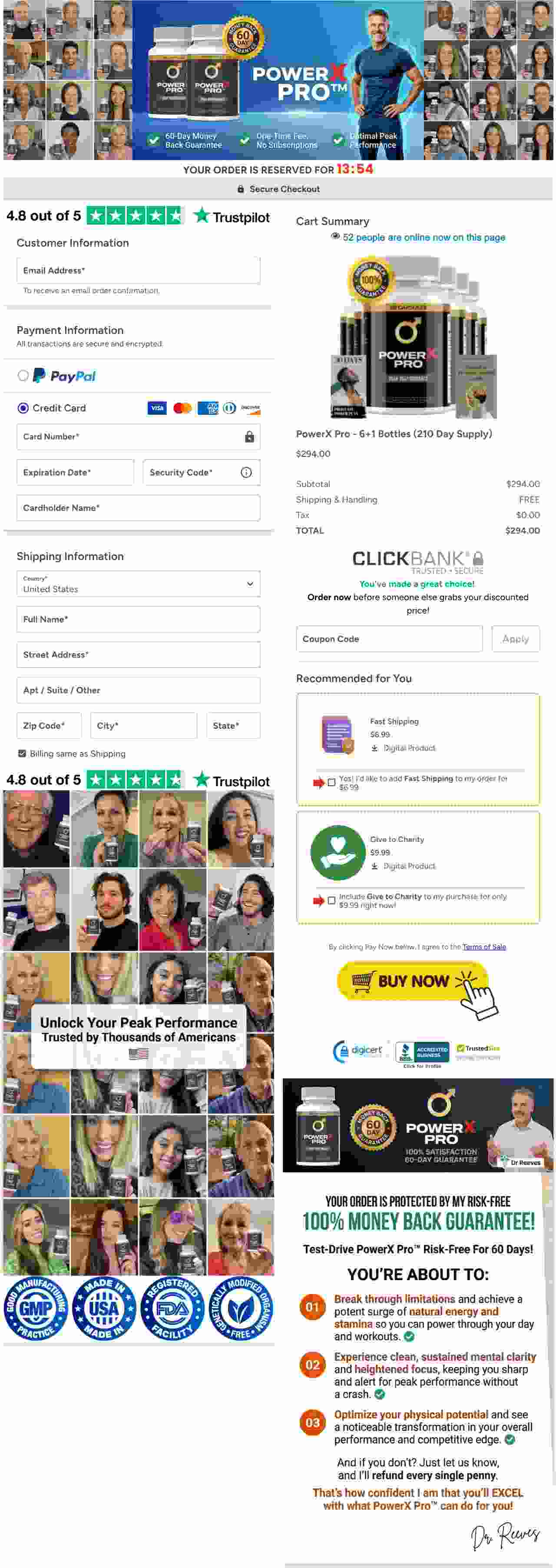 PowerX Pro Official ClickBank Secure Checkout Page